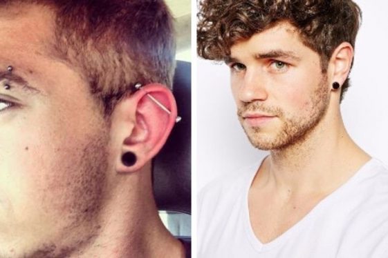 Piercing en la oreja hombres: tipos, ideas, 50 inspiraciones y más